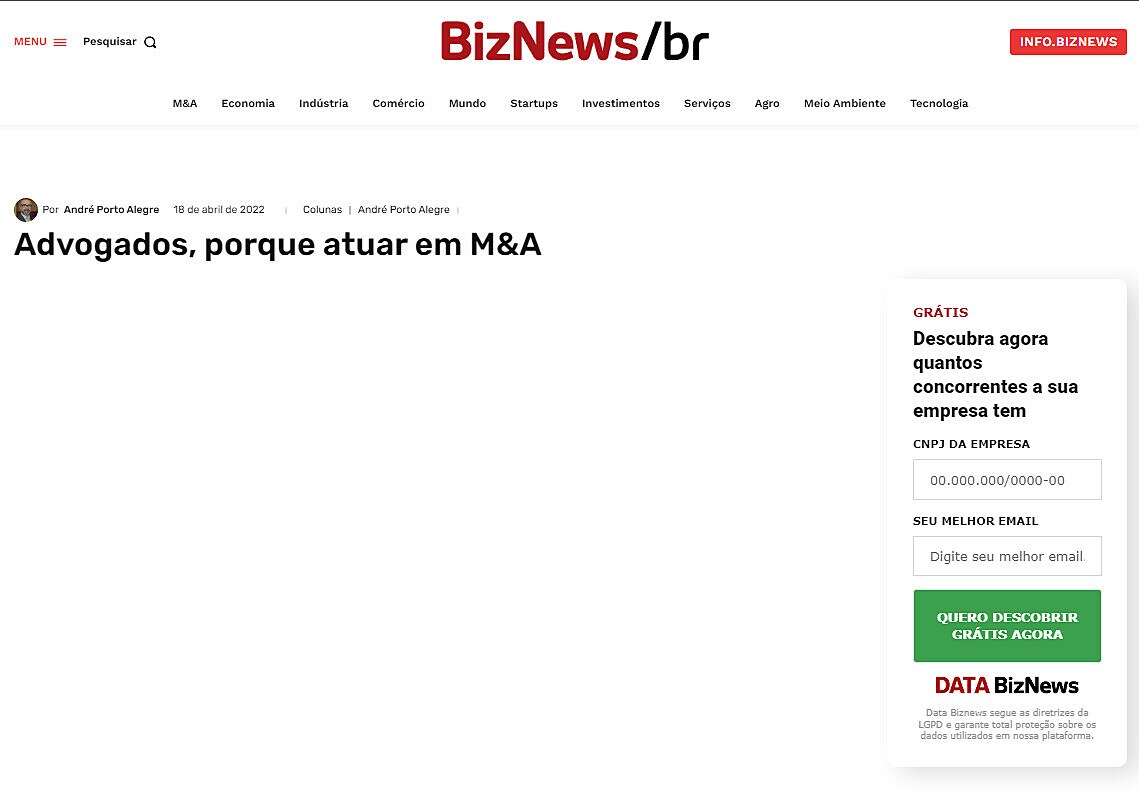 Advogados, porque atuar em M&A